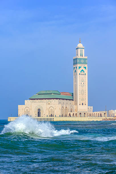 Casablanca, Morocco-September 21,2013: Architectural Sections from the Hasan II Mosque in Casablanca.