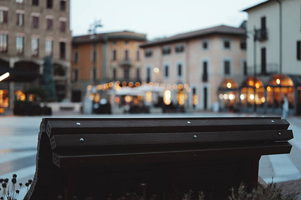 city ​​center on a summer evening