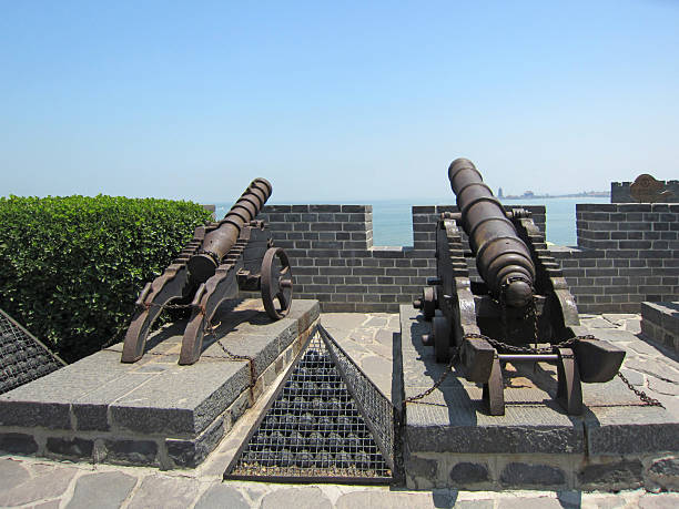 istock Chinese ancient artillery, scenic area in Penglaige, China 2223326437