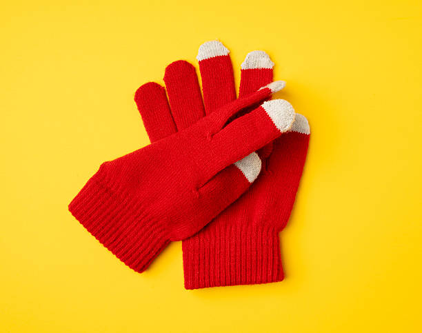 istock Winter Gloves, Touchscreen Wool Glove, Touch Screen Knitted Mittens, Warm Red Gloves 2223329612