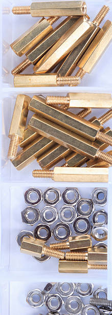 istock Brass Standoff Spacer Male and Female set in plastic container 2223339049