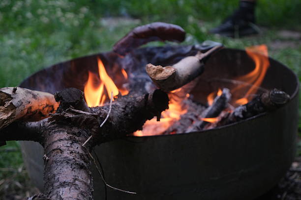 istock Bonfire with lots of flames 2223339214