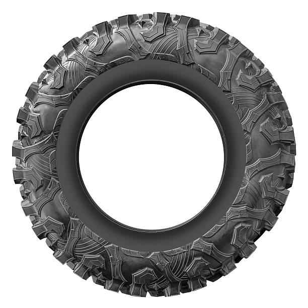 istock Side view mock up offroad tire isolated on white background with clipping path 2223339739