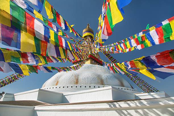 istock Boudhanath or boudanath stupa with prayer flags 2223343251