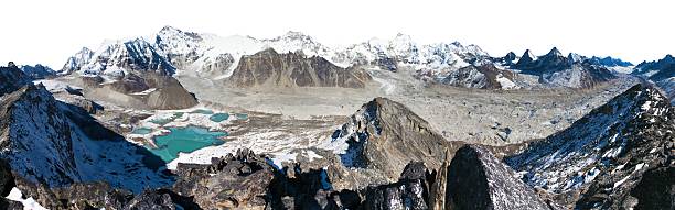 istock Mount Cho Oyu and Everest peak isolated on white 2223343970