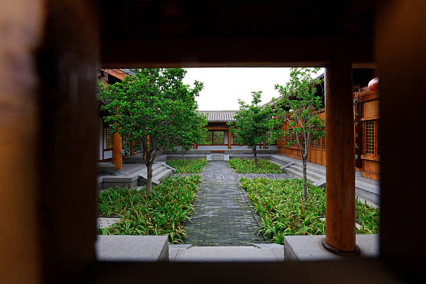 istock Chinese traditional wooden building structure 2223349397