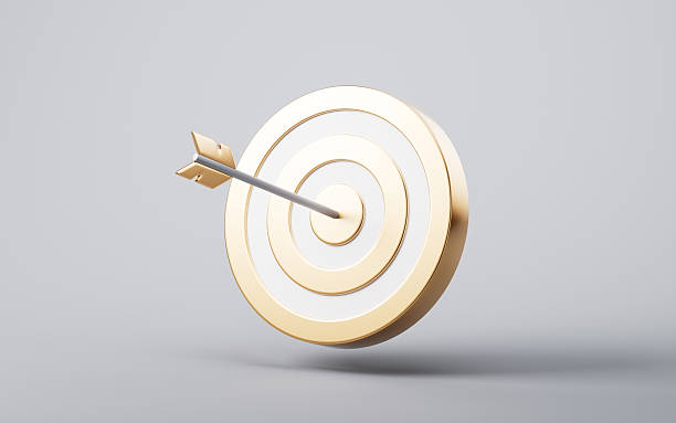 istock Target center and arrow with business target concept, 3d rendering. 2223357139