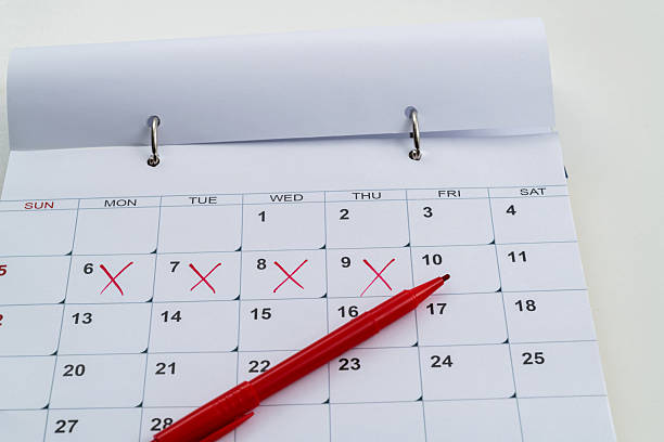 istock Calendar page with cross shape 2223358691