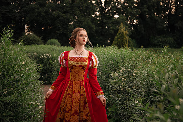 istock Medieval princess in the garden 2223359014
