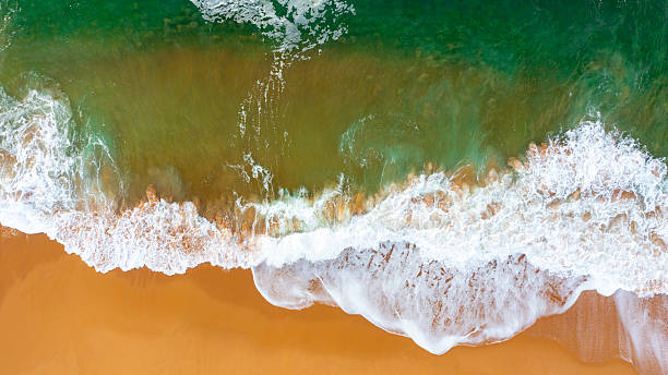 istock Wave on the beach with sand and turquoise waves 2223363820