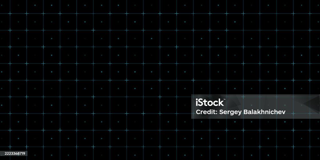 Minimal Hitech Pattern With Blue Square Grid Cross Points And Digital ...
