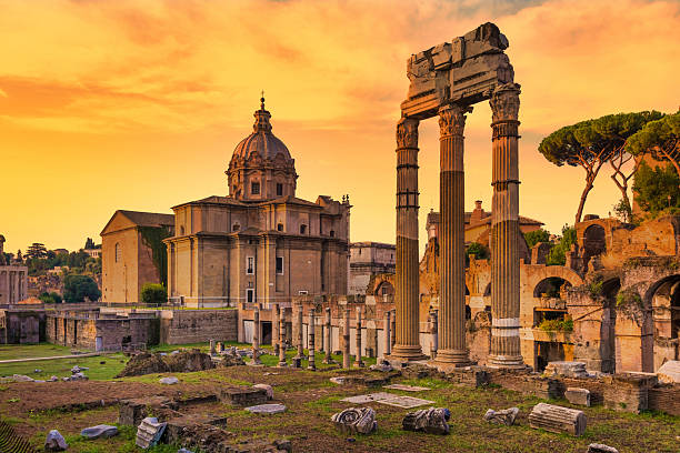 istock Rome, Italy - ancient columns located close to Colosseum area 2223391054