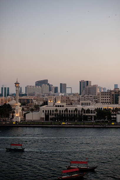 istock Old Dubai Skyline with Mosques Along the Creek 2223391816