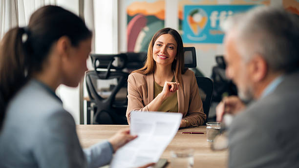 istock Business Team Conducting an Employee Interview in a Modern Office Environment 2223395077