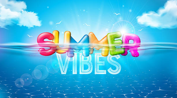 istock Summer Holiday Illustration with 3d Typography Letter on Underwater Blue Ocean Background. Realistic Vector Summer Vacation Design for Banner, Flyer, Invitation, Brochure, Party Poster or Greeting Card. 2223395603