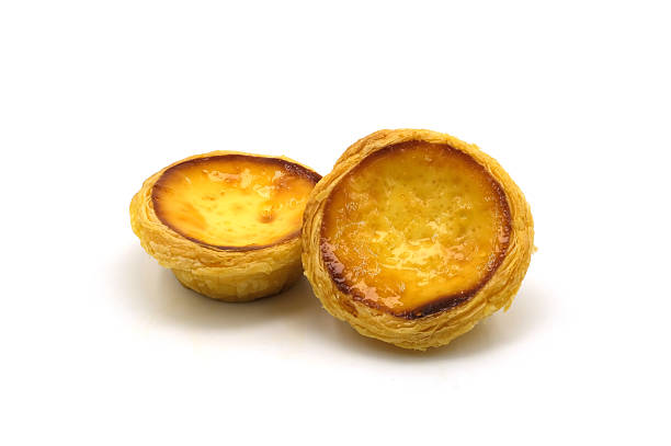 istock Egg tart the delicious crispy bakery on  white background 2223399174