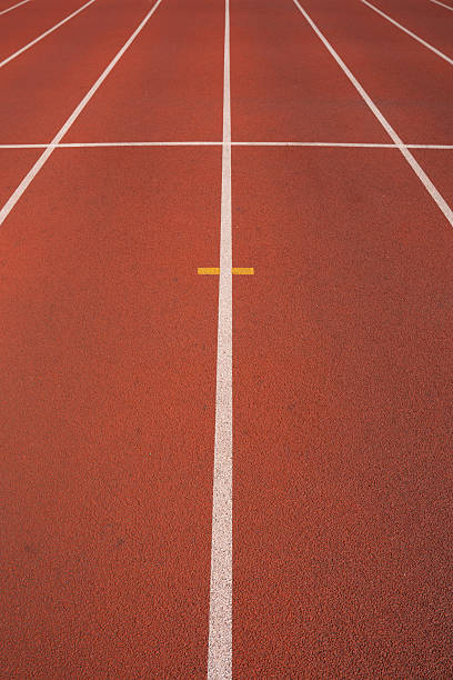 istock Sports field track, numbers 2223399448