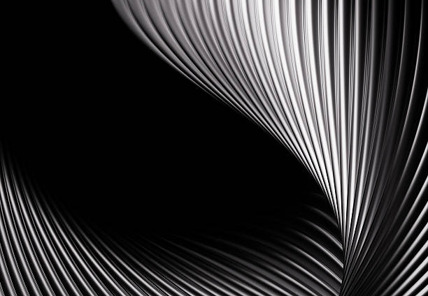 istock Background for website with abstract concept metal chrome shapes 2223411146