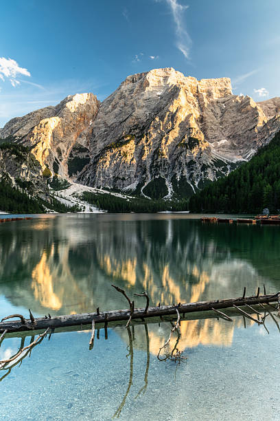 istock Lago di Braies or Pragser Wildsee at sunset. 2223415084