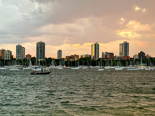 istock Milwaukee Skyline at Sunset 2223421394