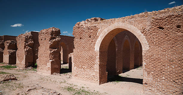 istock Historical ruins showcase ancient architecture in Abu Dulaf Iraq under blue sky 2223423102