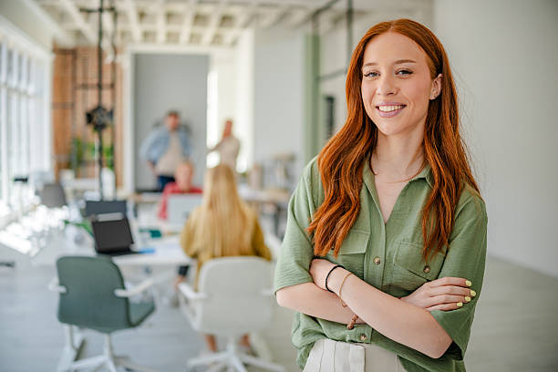 istock Collaborative teamwork in a modern Scandinavian office promoting creativity and innovation 2223423925