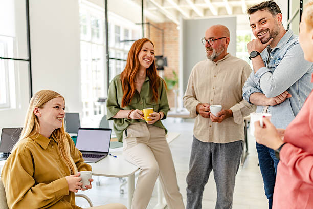 istock Collaborative teamwork moment in a Scandinavian office with diverse professionals brainstorming new ideas 2223424331