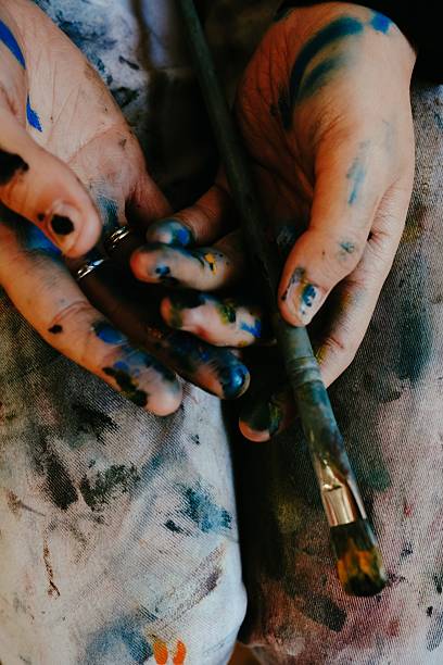 istock Brushstrokes of Expression an The Artist at Work 2223426400