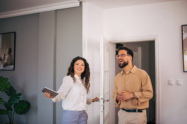 istock Real estate agent showing new home to client 2223426574