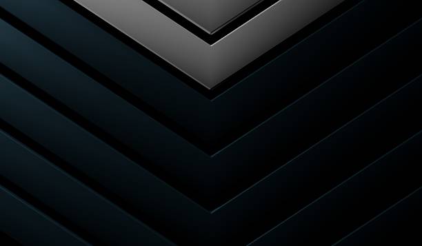 istock Background, texture, stripes, triangles, dark tone, abstract, 3D illustration 2223428291