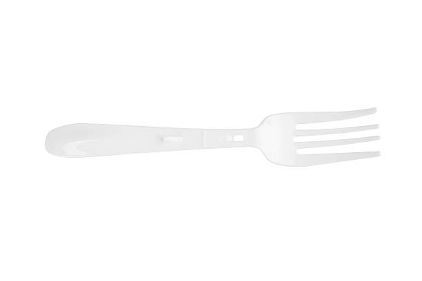 istock White plastic fork instant noodles on a white background 2223428788