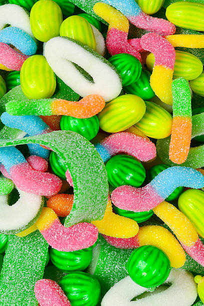 istock Assorted gummy candies. Top view. Jelly  sweets. 2223430584
