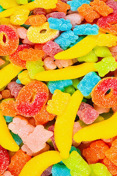 istock Assorted gummy candies. Top view. Jelly  sweets. 2223430601