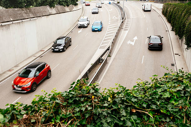 istock Traffic in a two lane highway 2223431585
