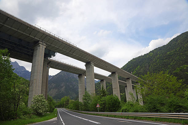 istock elevated motorway called A23 and big pylons in concrete 2223431964
