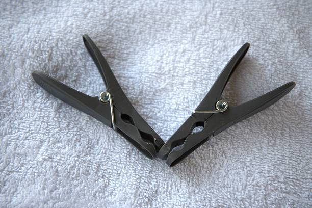 For clothes on the clothesline, use clothes pegs made of plastic