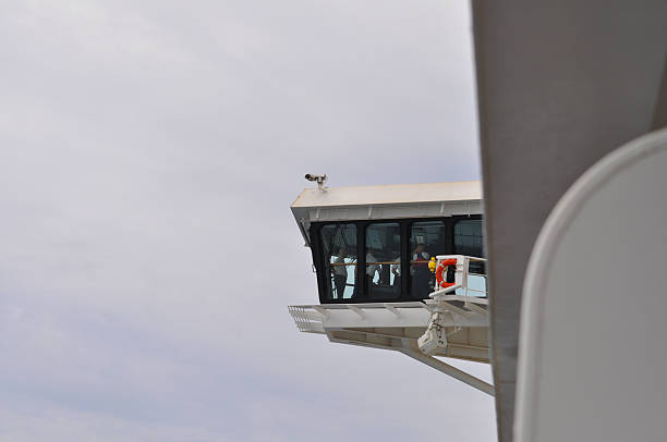 A ferry deck where unauthorized personnel are prohibited from entering.