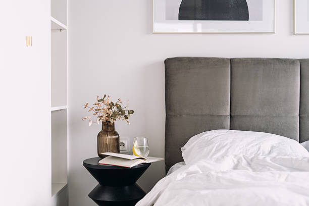 istock Bright and cozy hotel suite featuring a comfortable bed in the morning light 2223440862