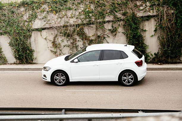 Santander, Spain - 1 July, 2025: A Volkswagen Polo car in a city street