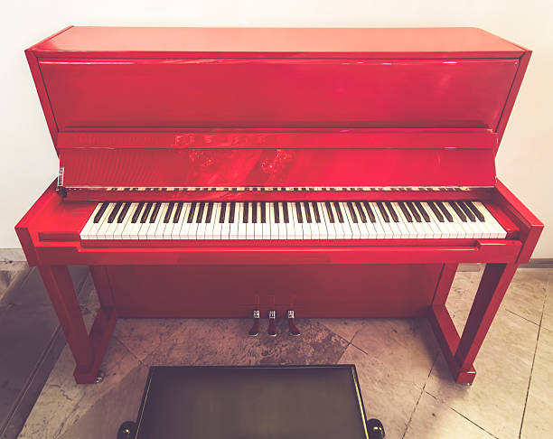 Keyboard of Piano in the room