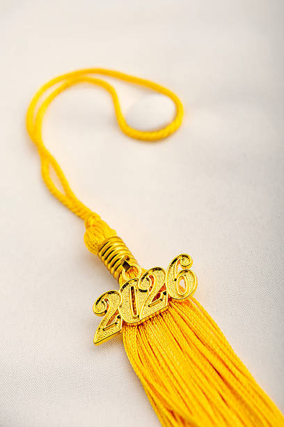 istock 2026 Graduation Charm on Yellow Gold Tassel 2223453495
