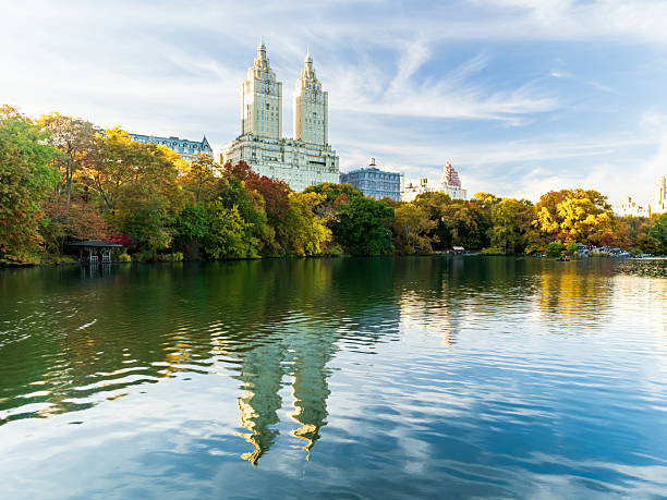 istock Autumn Reflections on Central Park Lake 2223455255