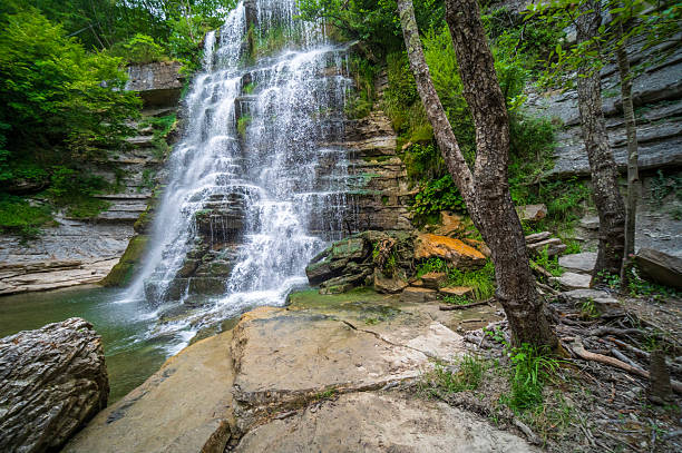 istock Trout or Alferello waterfall 2223458011
