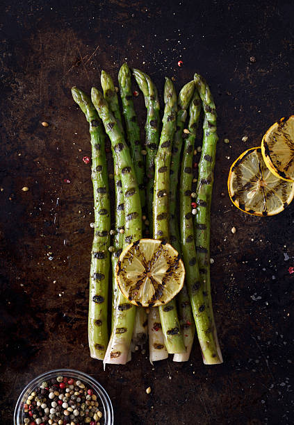 Grilled asparagus