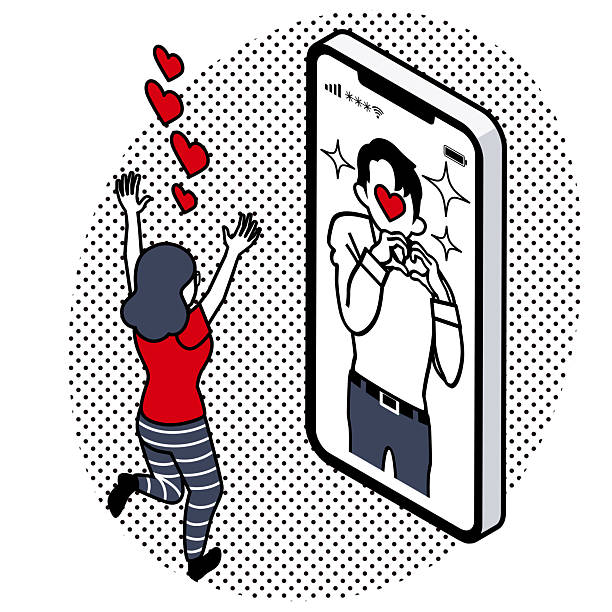 istock Romance Scam: Woman in Love with a Man on Her Phone 2223479177