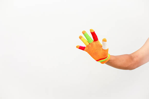 istock Colorful glove on hand symbolizing diversity and inclusion with a bright background ready for creative concepts 2223496709