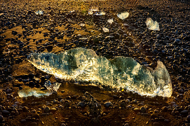Icebergs from Iceland's Millennium Glacier