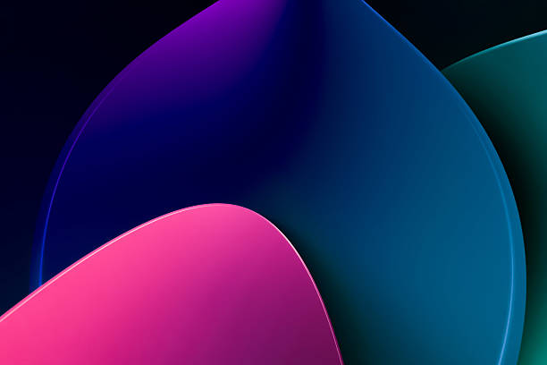 istock Abstract background with vibrant blue, pink, and teal flowing shapes, creating a modern and elegant gradient design 2223506997