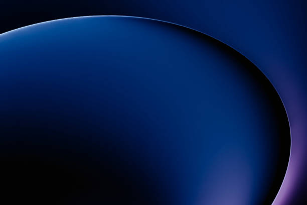 Deep blue abstract background with elegant curved lines and subtle purple glow, creating a smooth and minimalist design