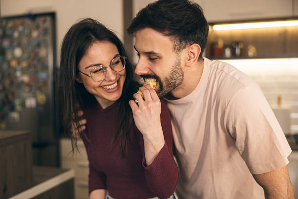 istock Couple Enjoying Together In Kitchen 2223510008